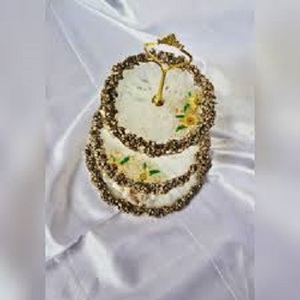 Soporte de pastel de cocina de decoración barato 3 niveles Navidad boda fiesta soporte de pastel de resina personalización - Product Image 3