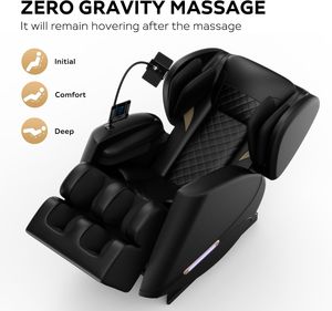 Silla de Masaje Plegable Portátil de Gravedad Cero de Lujo con Nuevo Diseño 2025, Uso Comercial, Bolsas de Aire para Todo el Cuerpo, Rodillo para Piernas y Cintura, Musical - Product Image 5