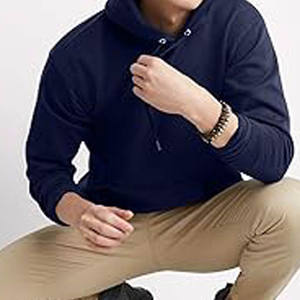 Sweats à capuche et sweat-shirts pour hommes 100% coton de haute qualité motif solide personnalisable pour une utilisation en hiver - Product Image 5