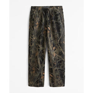 Pantalones de chándal 100% de algodón transpirables de cintura alta lisos con logotipo personalizado para hombre, pantalones deportivos informales para correr, gimnasio, fitness, venta al por mayor - Product Image 4