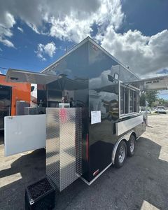 Remolque de Comida Rápida de Aluminio de Alta Calidad Personalizado para la Venta de Helados, Carrito de Hot Dogs, Aplicaciones de Carritos de Comida Móviles - Product Image 2