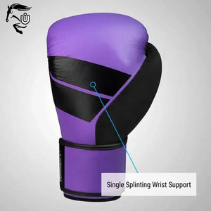 Guantes de boxeo de gimnasio de deportes profesionales de alta calidad con logotipo personalizado Guantes de entrenamiento de nuevo diseño a bajo precio - Product Image 2