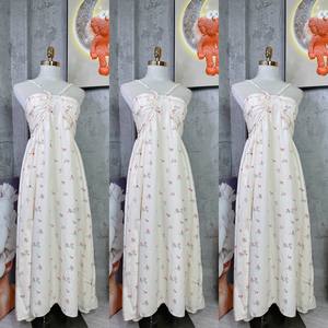 ชุดเดรสแขนกุดสำหรับผู้หญิงชุดเดรสลำลองเซ็กซี่แฟชั่นธรรมชาติซักได้ออกแบบได้ตามต้องการ - Product Image 1