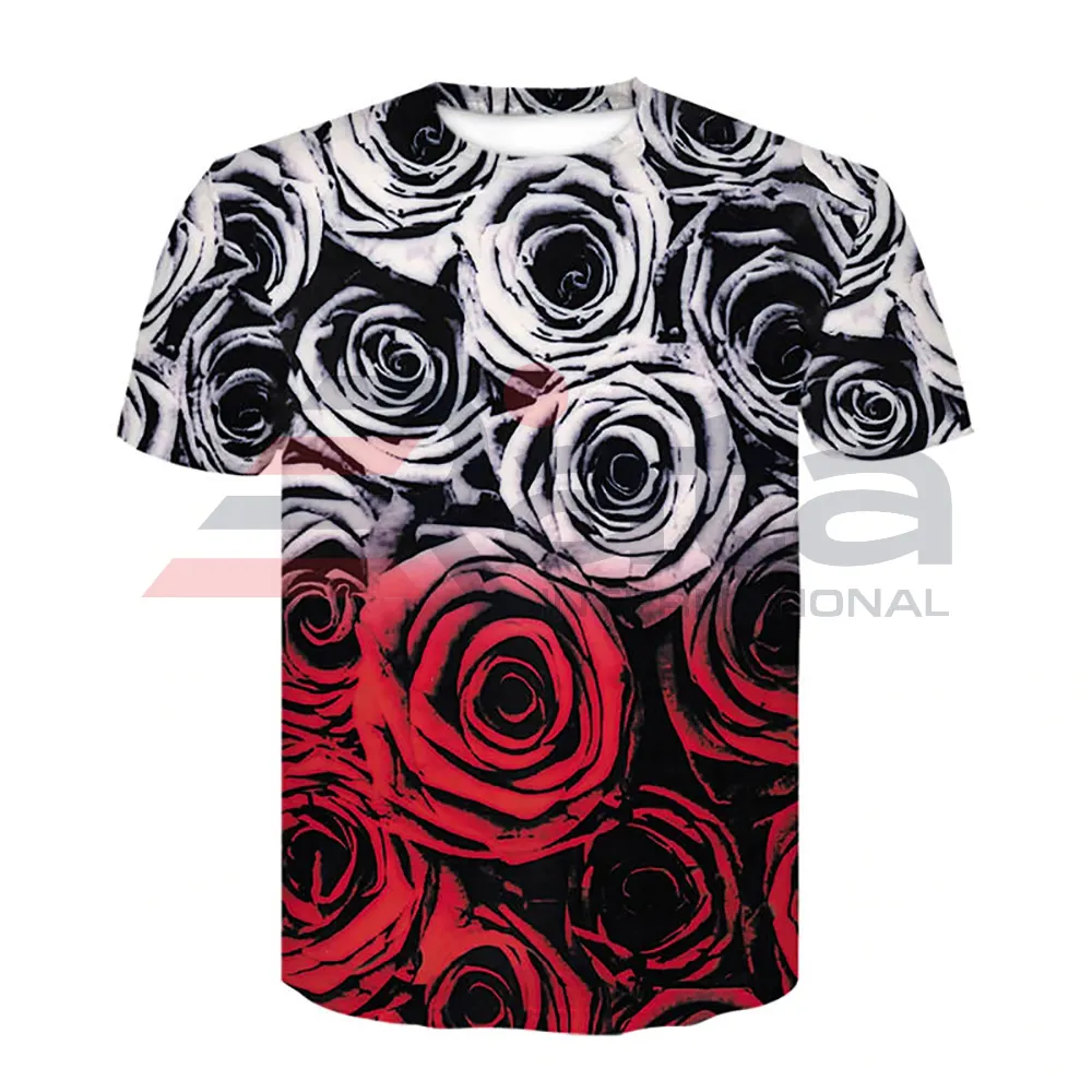 Camiseta de cuello redondo de ajuste Regular, diseño personalizado, ropa informal de buena calidad, camisetas de sublimación