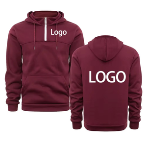 Drop Shoulder personnaliser votre logo de marque hommes et femmes casual zip up hoodie tops street personality pullover sweatshirts - Product Image 3