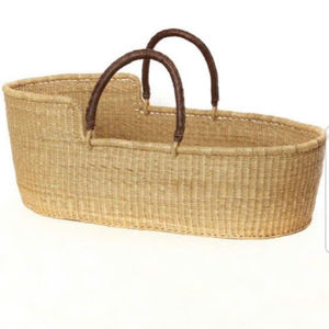 Giỏ em bé dệt bằng tay với nệm cỏ biển MOSES giỏ Giường cũi trẻ sơ sinh ngủ di động sinh thái thân thiện cũi trẻ em - Product Image 6