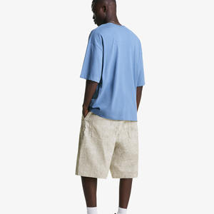 Pantalones Cortos de Trabajo de Verano para Hombre, Personalizados, 100% Algodón, Estilo Denim Recto, con Múltiples Bolsillos y Decoración Casual - Product Image 3