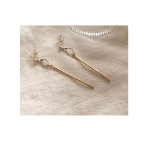 Pendientes de aro de latón al por mayor, aretes geométricos de metal, joyería básica para niñas, mujeres y niñas, uso diario - Product Image 2