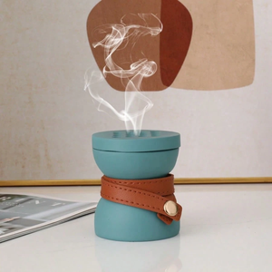 Quemador de Incienso Eléctrico de Madera y Resina Hecho a Mano con Color Personalizado para Regalo de Boda, Calidad Premium Antiolor de la India - Product Image 4