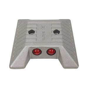 10 pièces de réflecteurs routiers en verre blanc effet œil de chat 2,8x12x12cm, haute visibilité pour la sécurité routière - Product Image 1