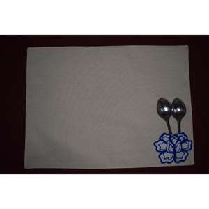 Handmade Embroidered <b>Table</b> <b>Mat</b> Most Selling Cotton Embroidered <b>Table</b> <b>Mat</b> with Cutlery Pocket Available at Low Price - Product Image 3