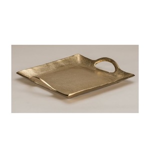 Ferme Parties Serveur Plateau Avec Poignée Meilleure Vente Vintage Look Métal Antique Couleur Plateau De Service Pour La Maison Restaurant De Mariage - Product Image 6