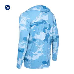 Camiseta de Pesca Personalizada con Logotipo, Protección UPF 50, Secado Rápido, Antibacteriana, Transpirable, de Spandex/Poliéster, Manga Larga, Unisex, Tallas Grandes - Product Image 4