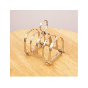 Porte-pain et support à pain en acier inoxydable fait à la main, élégant, argenté, pour comptoir de cuisine, support à pain en aluminium durable à vendre - Product Image 4