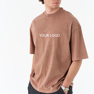 Camiseta Vintage Extra Grande con Hombros Caídos para Hombre, Algodón Grueso Lavado al Ácido, Estilo Holgado, Ropa Urbana, Haus Industries - Product Image 4