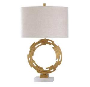 Lampe de table en laiton de style classique abat-jour en tissu blanc en laiton Antique moderne pour l'éclairage domestique lampe de bureau à usage décoratif - Product Image 5