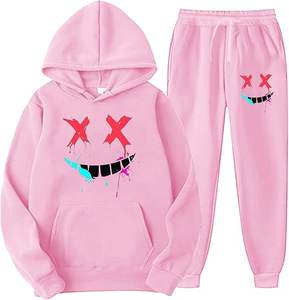 Ensemble complet de survêtement de sport avec cordon de serrage 100% coton pour hommes et femmes pour l'hiver - Product Image 6