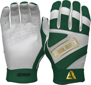 ถุงมือตีเบสบอลหนัง Adiha Impex สีขาว ปิดด้วยแถบตีนตุ๊กแก สำหรับผู้ใหญ่ ทั้งชายและหญิง ใช้ฝึกซ้อม ปรับแต่งได้ ทนทาน - Product Image 1