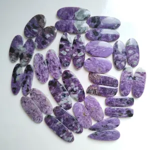 Hochwertige lila Charoite Paar Edelstein 100% natürliche Charoite Paar Cabochon Lot Großhandels preis Lose Edelsteine für Schmuck