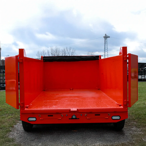 Brand NEW CHEAP 7'x14' Orange Hydraulic Dump Trailer with Counterweight Low Noise 3-Year Warranty - Product Image 4