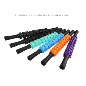 Rouleau de massage musculaire portatif pour femmes, outil de massage des tissus profonds pour le dos, les jambes, le corps et la récupération musculaire après le yoga - Product Image 6