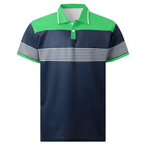 Camiseta de manga corta Formal de talla grande para hombre, camisetas de punto ecológicas de secado rápido con cuello sólido - Product Image 1