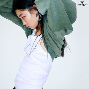 Venta caliente de manga larga casual streetwear Drop Shoulder figuras transpirable Eco-friendly sudadera de mujer - Product Image 2