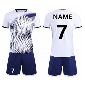 Camiseta de fútbol personalizada para niños, conjunto de uniforme, transpirable, de secado rápido, kit de fútbol con impresión de logotipo, equipo de ropa deportiva OEM de fábrica - Product Image 1