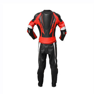 Combinaison de moto tendance pour hommes au prix de gros design personnalisé combinaison de course de moto coupe-vent et protectrice en cuir de haute qualité - Product Image 6