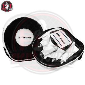 Guantes de Boxeo de Piel Blancos y Negros de Primera Calidad, Curvos, para Entrenamiento de Golpes, Ligeros, Duraderos y Reforzados - Product Image 4