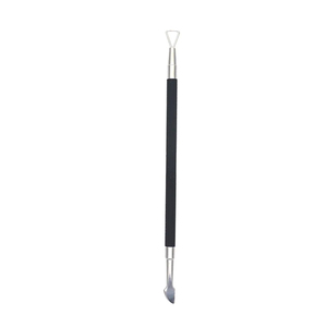 MORGANS INDUSTRIES Durable Stainless Steel Dual-End Reusable Cuticle Nail Pusher <b>Pedicure</b> Manicure OEM Private Label Custom Logo - Product Image 1