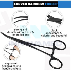 คีมล็อกห้ามเลือดเครื่องมือผ่าตัดด้วยมือแบบใช้ซ้ำได้รูปทรงโค้งแข็งแรงทนทานกันลื่น - Product Image 3