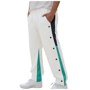 Pantalon de survêtement décontracté pour hommes Bouton latéral Long Tube droit Pantalon sportif Outdoor Mens' Trend Casual Wear - Product Image 5