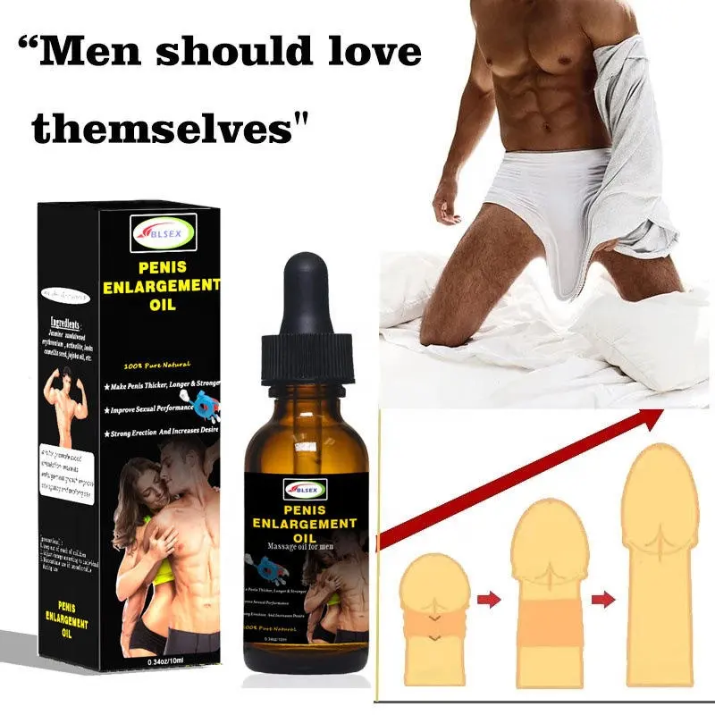 Plant Extract 10Ml Massage Penis Enlargement Essential Oil For Penis Enhancement