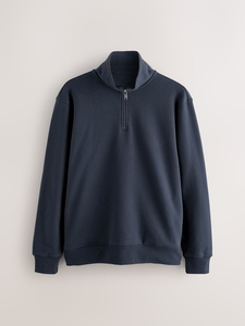 Polo à capuche unisexe avec fermeture éclair Pull à capuche à manches longues Haut à col montant léger et décontracté pour l'automne et l'hiver - Product Image 2