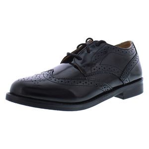 Chaussures Oxford à bout aile pour garçons Polo Ralph Lauren, couleur : noir, 100% authentiques - Product Image 1