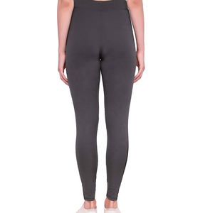 กางเกงโยคะไนลอนเอวสูงสำหรับผู้หญิงกางเกงเลกกิ้งออกกำลังกายฟิตเนสยิมนุ่มลายพื้น - Product Image 5