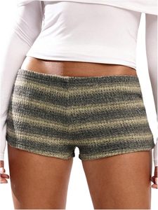 KIVOTECH Fabrica Shorts de Moda para Mujer, de Alta Calidad, Primavera-Verano, Cintura Alta, Estampados, con Parches de Encaje, Mini - Product Image 1
