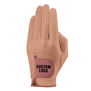 Comprar calidad superior a granel personalizado al por mayor guantes de golf para adultos con logotipo impreso guantes de los hombres de piel de oveja guantes de golf de cuero - Product Image 4