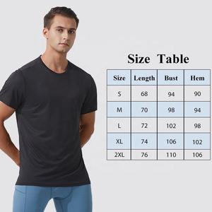 Camiseta de verano de secado rápido para entrenamiento al aire libre, ropa de gimnasio de cuello redondo, de manga corta Camiseta deportiva para hombre, cuello redondo deportivo - Product Image 2