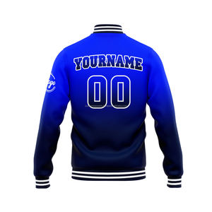 Premium Collegiate personnalisé Chenille Patch Letterman université veste MCACVJ-116 col montant avant broderie Logo 100% laine hommes - Product Image 3