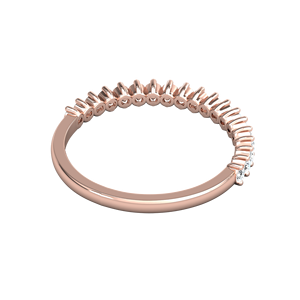 Anillos de oro de 14K en oro rosa, joyería fina de oro sólido con diamantes reales, colección exclusiva de anillos, ajuste de punta, joyería ODM OEM - Product Image 6