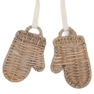 Ornements de bonbons en rotin naturel en gros pour la décoration d'arbre de Noël Ornement suspendu d'arbre rustique parfait pour les vacances - Product Image 6