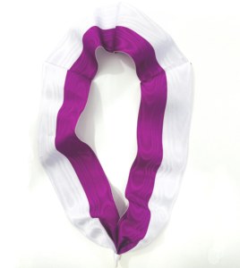 COLLAR REGALIA MASÓNICO BLANCO Y MORADO-REGALIA MASÓNICA - Product Image 1