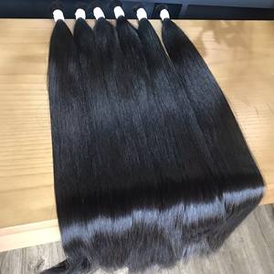 100% Cheveux Humains Raides en Vrais Vrais de Haute Qualité-Sans Mélange-Non Transformés-Vente en Gros Non Chimique de L'usine - Product Image 4