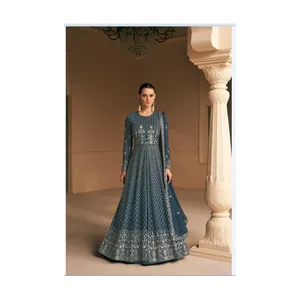 Exklusive Neuankömmling Indian Real Georgette Fancy Style Lang kleid aus indischer Manufaktur