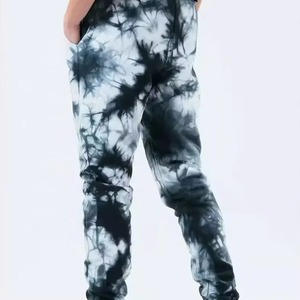 Survêtement à capuche tie-dye pour homme, coupe décontractée, respirant, avec poches latérales, 100 % polyester, idéal pour l'automne - Product Image 4