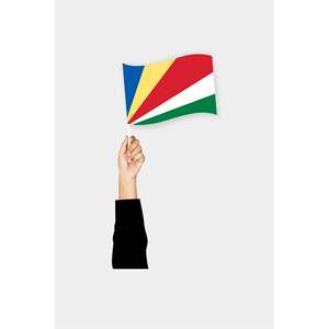 Drapeau promotionnel à main des Seychelles - Product Image 1