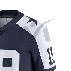 Maillot de football américain sur mesure 2025 – Impression par sublimation haute qualité, manches courtes, personnalisable pour équipe - Product Image 4