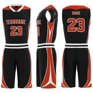 Diseño de uniforme de baloncesto personalizado, camiseta y pantalones cortos de baloncesto OEM para hombre - Product Image 6